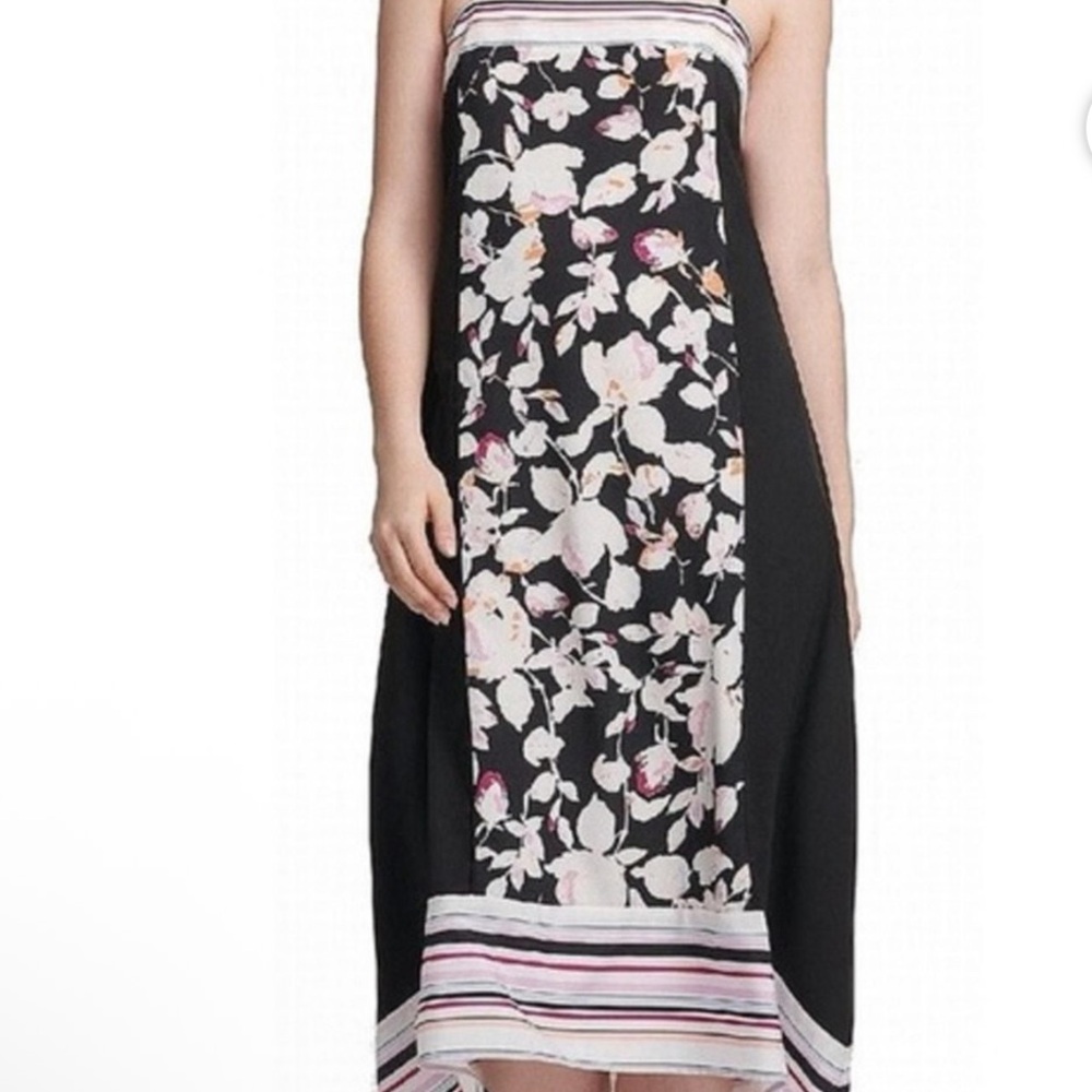 DKNY Dress with Floral and Striped Accents NWOT